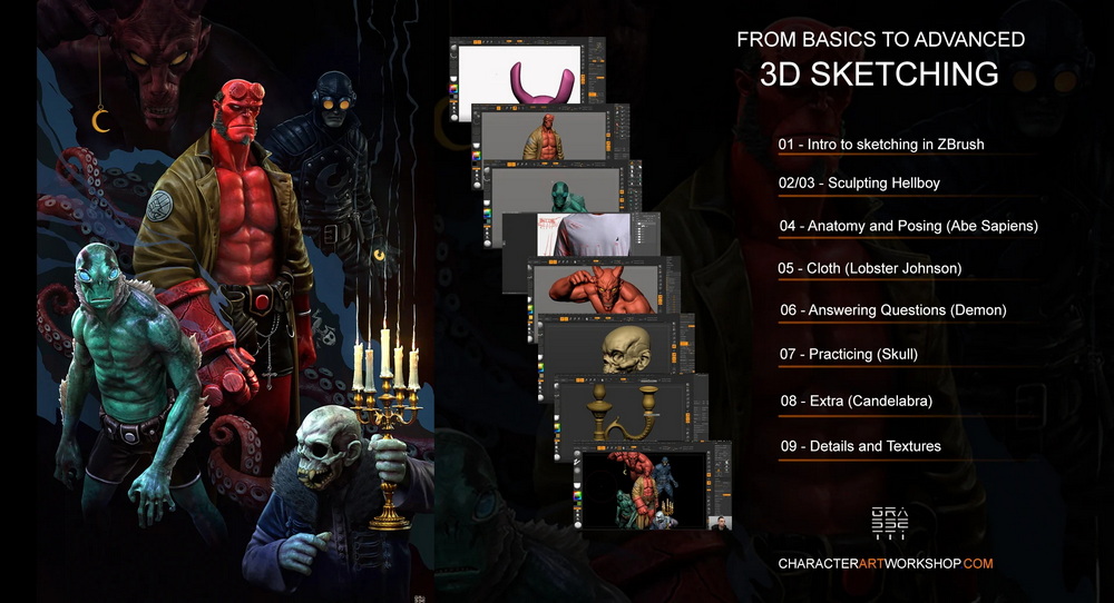 zbrush从基础到高级3D绘画