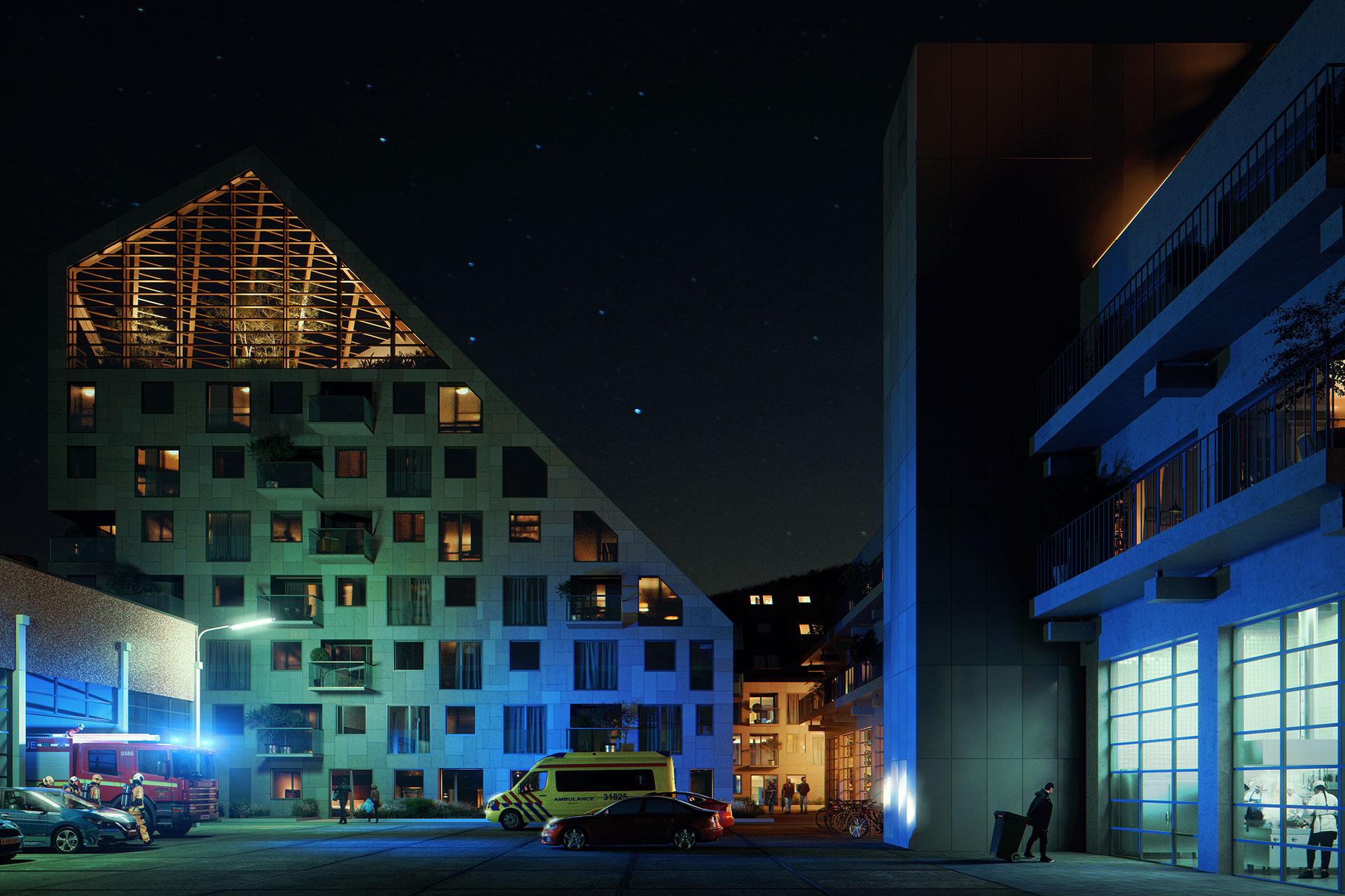 ArchViz学院_后期制作和哑光绘画